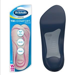 NEW DR. SCHOLL’S Tri-Comfort Insoles Women's 6-10, 1 Pair